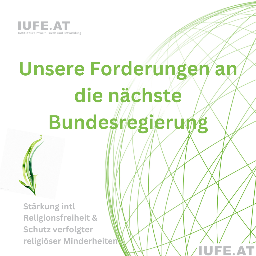 Stärkung der internationalen Religionsfreiheit und Schutz verfolgter religiöser Minderheiten