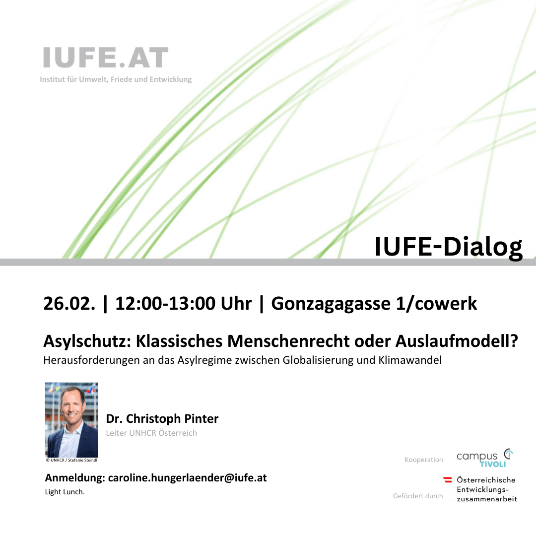 IUFE-Dialog: Asylschutz: Klassisches Menschenrecht oder Auslaufmodell?